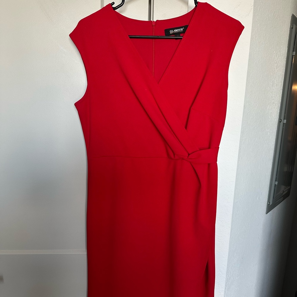 Red dress
